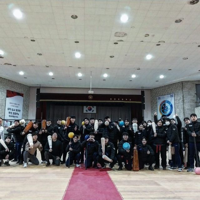 중앙경찰학교 교육생 중 스트레스 대응훈련 과목 수강생들 대상으로 고대운동 교육이 진행되었습니다
