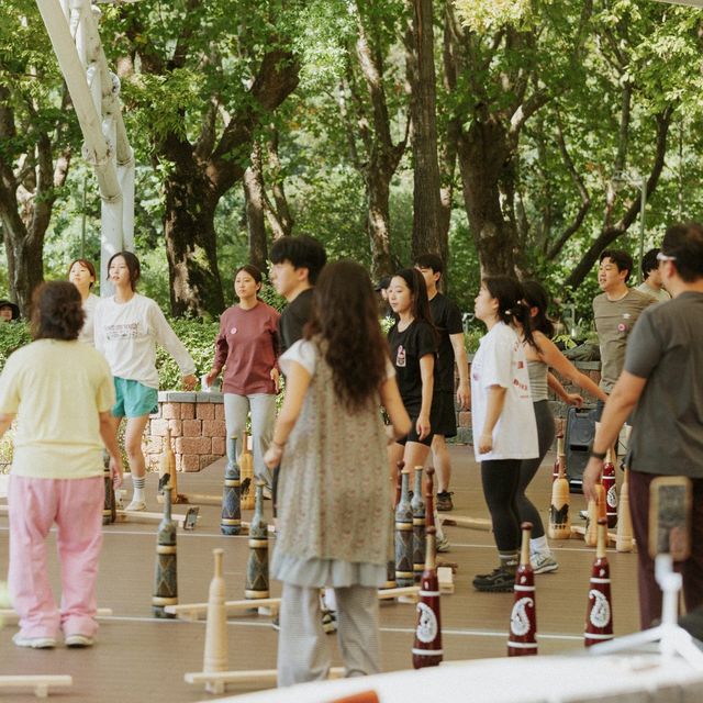 페르시안밀을 더 잘 휘두르기 위해 함께 고대리듬운동을 배웠습니다